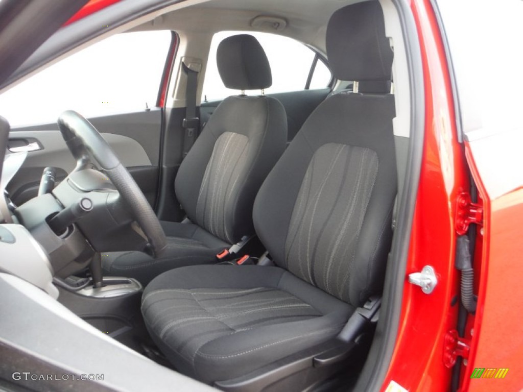 2013 Sonic LT Sedan - Victory Red / Jet Black/Dark Titanium photo #15