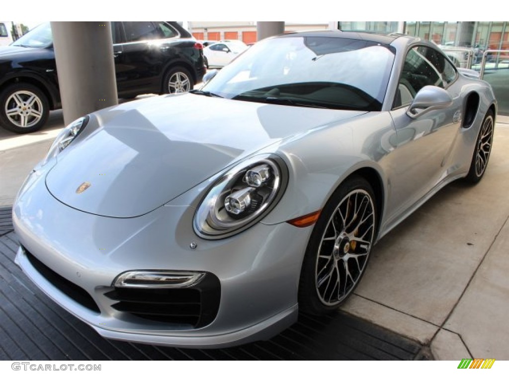 Rhodium Silver Metallic 2016 Porsche 911 Turbo S Coupe Exterior Photo #105914474