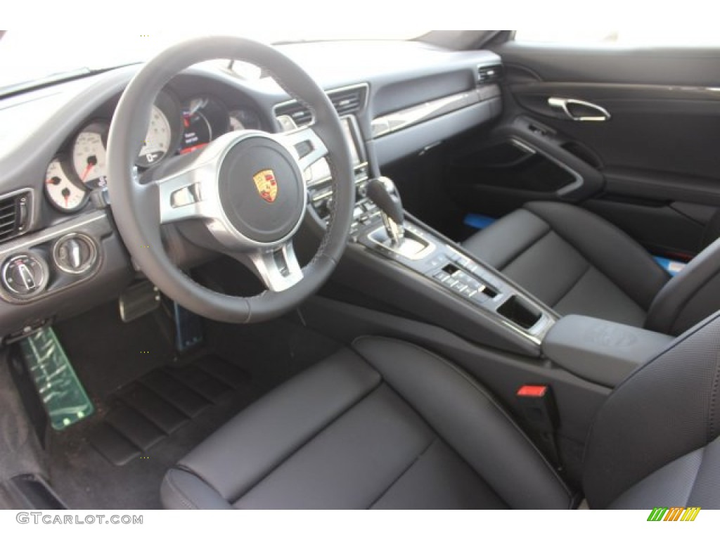 Black Interior 2016 Porsche 911 Turbo S Coupe Photo #105914690