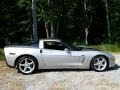 Machine Silver Metallic 2007 Chevrolet Corvette Coupe Exterior