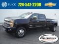 Black 2015 Chevrolet Silverado 3500HD High Country Crew Cab Dual Rear Wheel 4x4