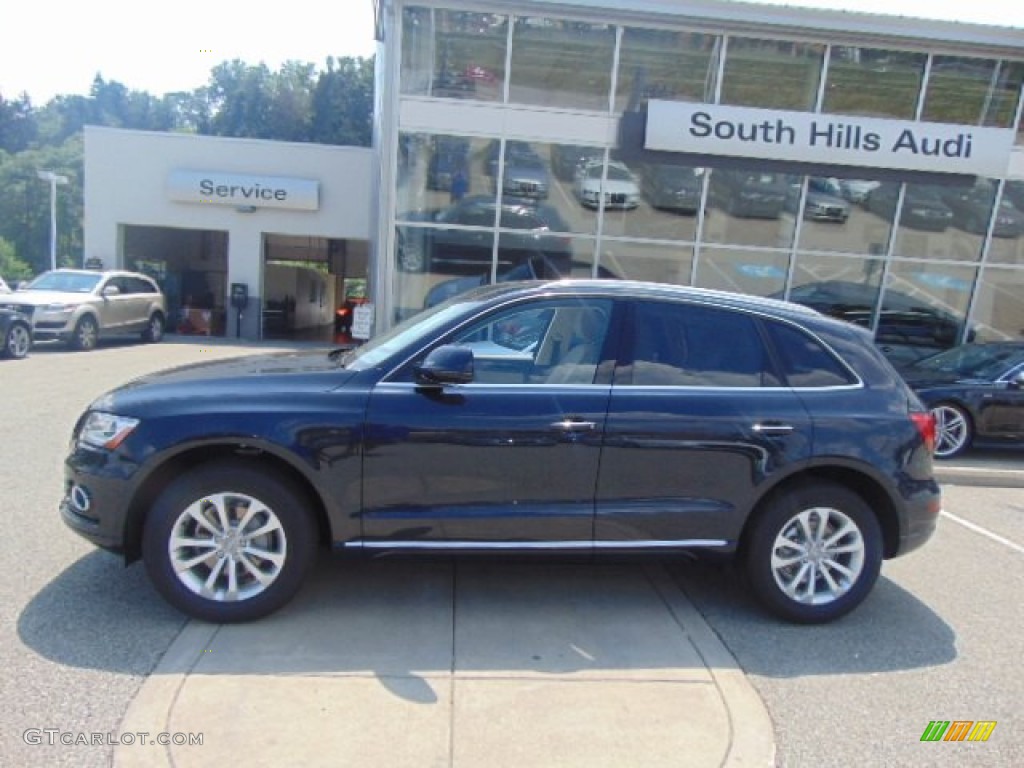 2016 Q5 2.0 TFSI Premium Plus quattro - Moonlight Blue Metallic / Pistachio Beige photo #2
