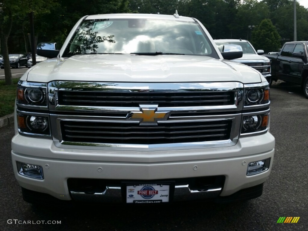 2015 Silverado 1500 High Country Crew Cab 4x4 - White Diamond Tricoat / High Country Saddle photo #2