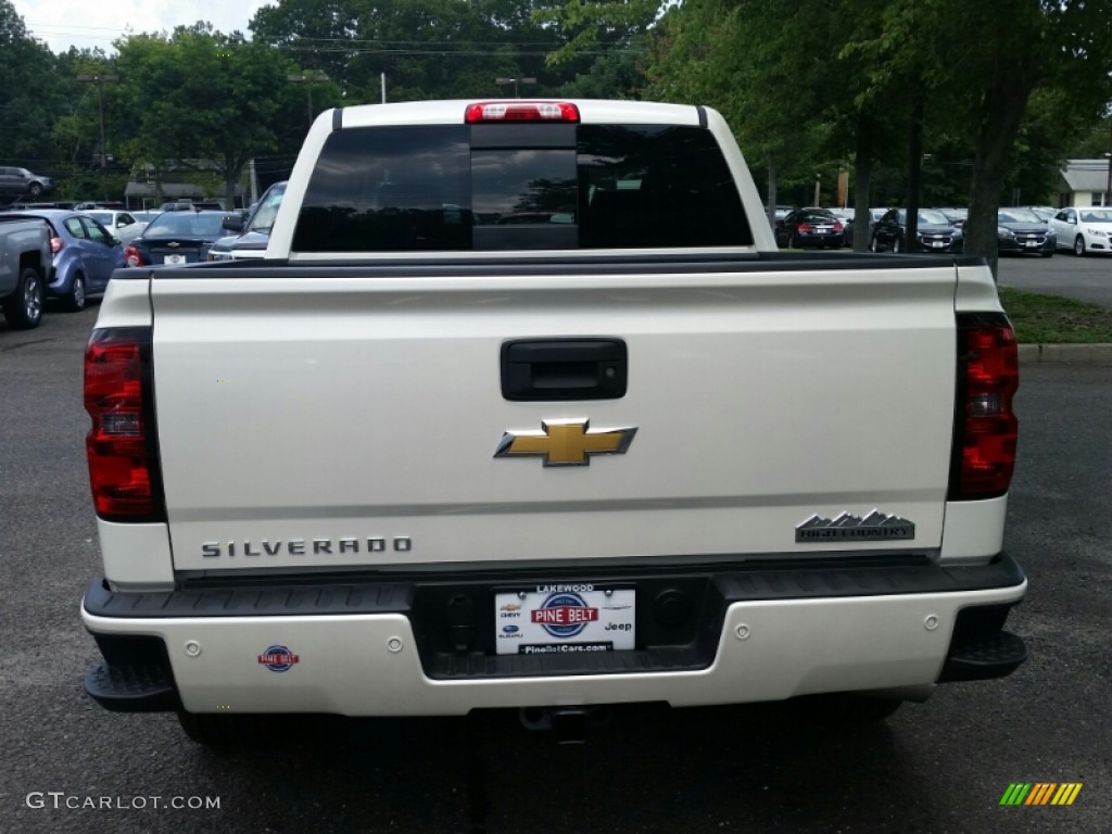 2015 Silverado 1500 High Country Crew Cab 4x4 - White Diamond Tricoat / High Country Saddle photo #5