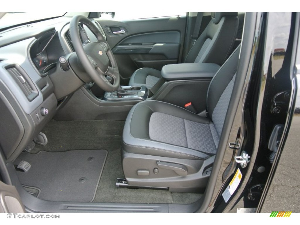 Jet Black Interior 2015 Chevrolet Colorado Z71 Crew Cab Photo #105925568