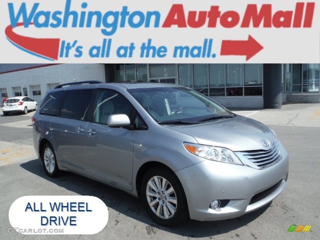 2011 Sienna Limited AWD - Silver Sky Metallic / Light Gray photo #1