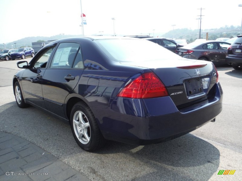 2006 Accord Value Package Sedan - Royal Blue Pearl / Gray photo #7