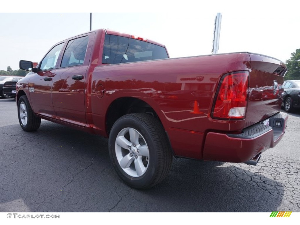 2015 1500 Express Crew Cab 4x4 - Deep Cherry Red Crystal Pearl / Black/Diesel Gray photo #5