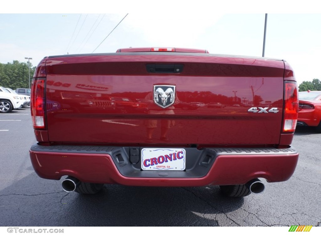2015 1500 Express Crew Cab 4x4 - Deep Cherry Red Crystal Pearl / Black/Diesel Gray photo #6