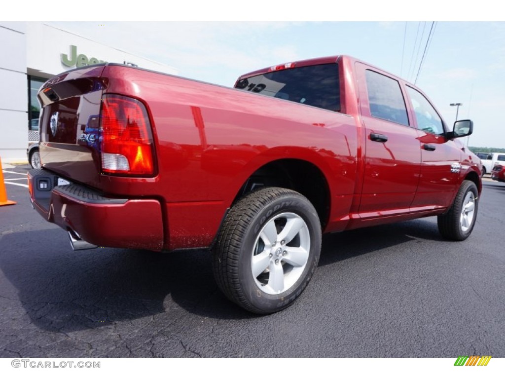 2015 1500 Express Crew Cab 4x4 - Deep Cherry Red Crystal Pearl / Black/Diesel Gray photo #7