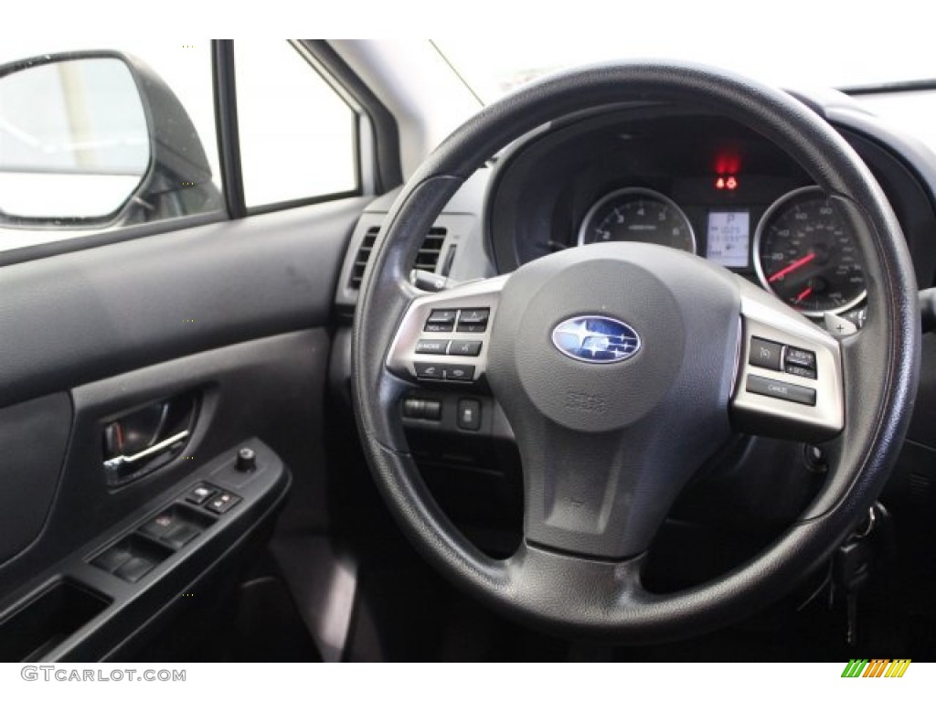 2014 Subaru XV Crosstrek 2.0i Premium Black Steering Wheel Photo #105932185