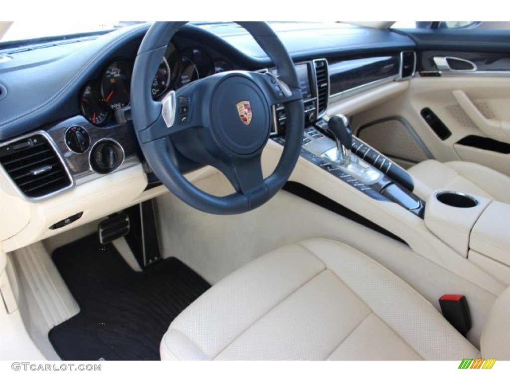 2010 Panamera Turbo - Yachting Blue Metallic / Yachting Blue/Cream photo #19