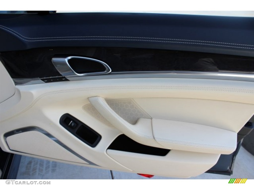 2010 Panamera Turbo - Yachting Blue Metallic / Yachting Blue/Cream photo #49