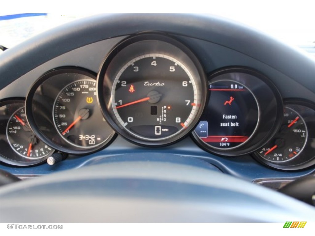 2010 Panamera Turbo - Yachting Blue Metallic / Yachting Blue/Cream photo #55