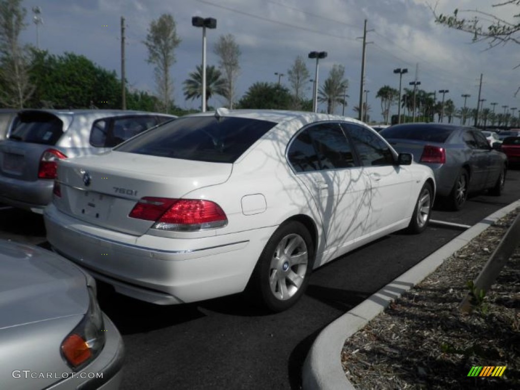2006 7 Series 750i Sedan - Alpine White / Dark Beige/Beige III photo #3