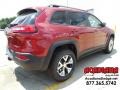 2015 Deep Cherry Red Crystal Pearl Jeep Cherokee Trailhawk 4x4  photo #3
