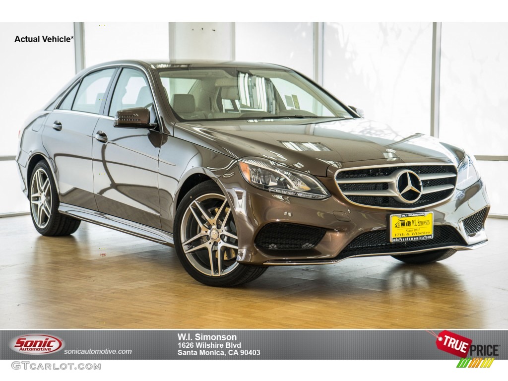 2016 E 350 Sedan - Dolomite Brown Metallic / Silk Beige/Espresso Brown photo #1