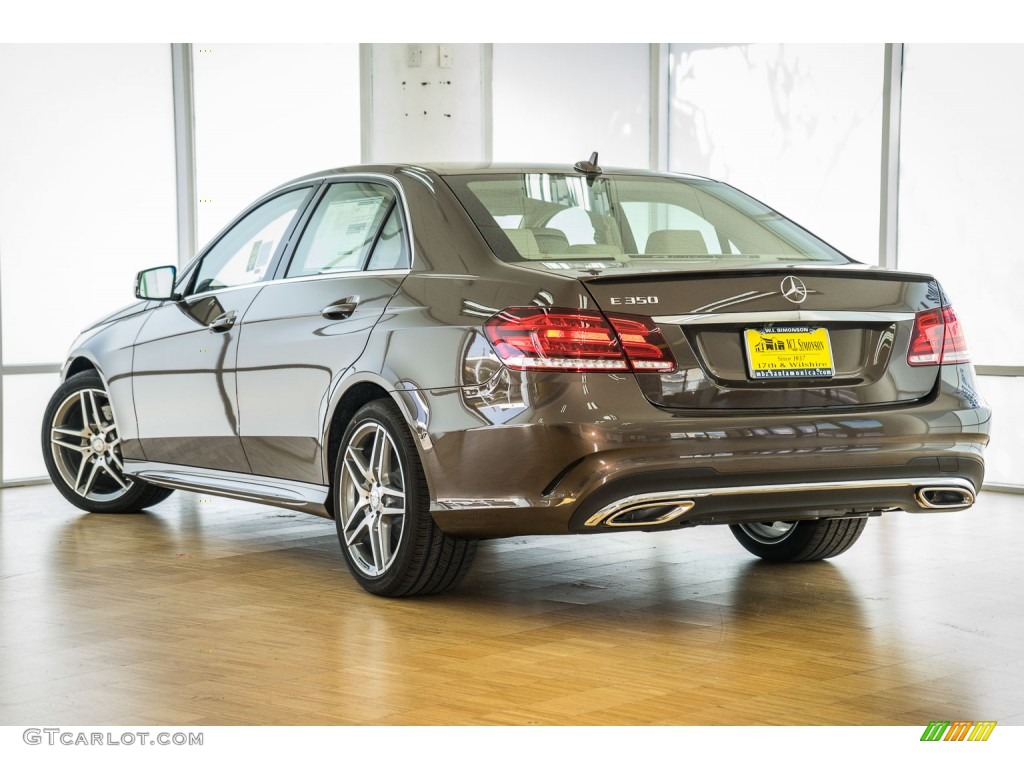 2016 E 350 Sedan - Dolomite Brown Metallic / Silk Beige/Espresso Brown photo #3