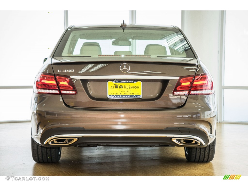2016 E 350 Sedan - Dolomite Brown Metallic / Silk Beige/Espresso Brown photo #4