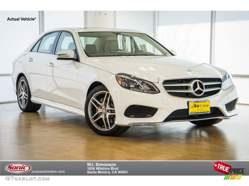2016 E 350 Sedan - Polar White / Silk Beige/Espresso Brown photo #1