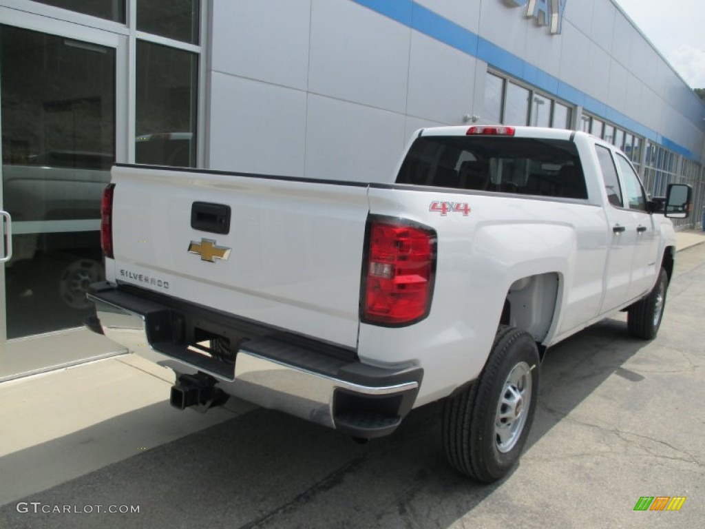 2015 Silverado 2500HD WT Double Cab 4x4 - Summit White / Jet Black/Dark Ash photo #4