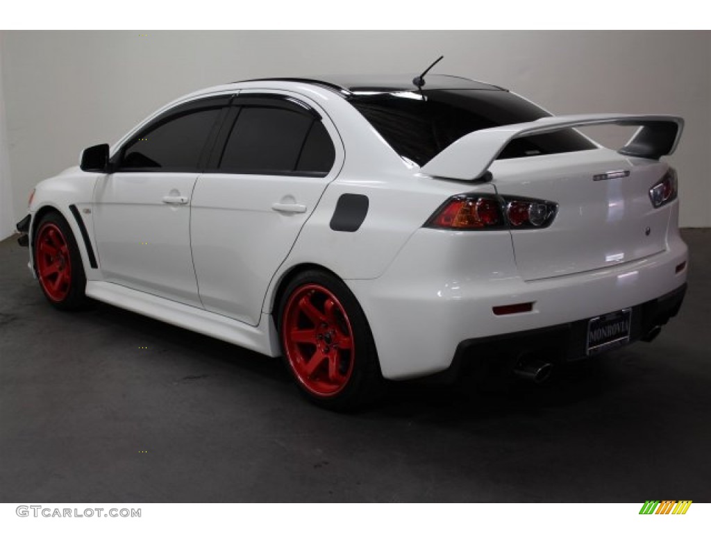 2011 Lancer Evolution GSR - Wicked White / Black photo #3