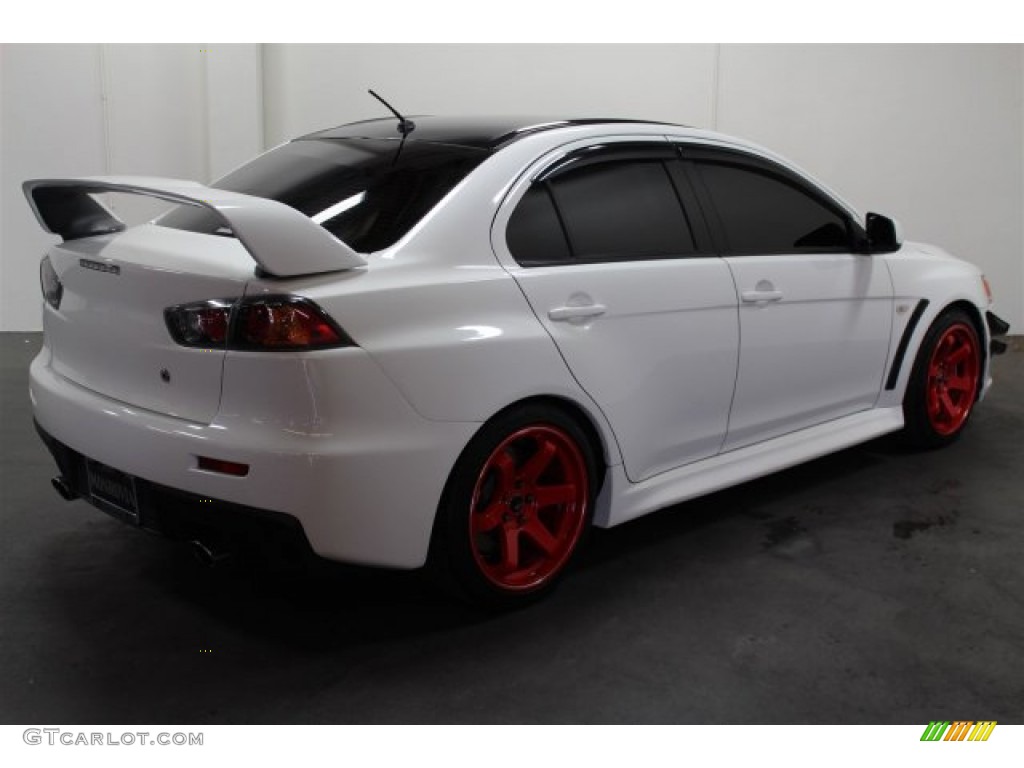 2011 Lancer Evolution GSR - Wicked White / Black photo #4