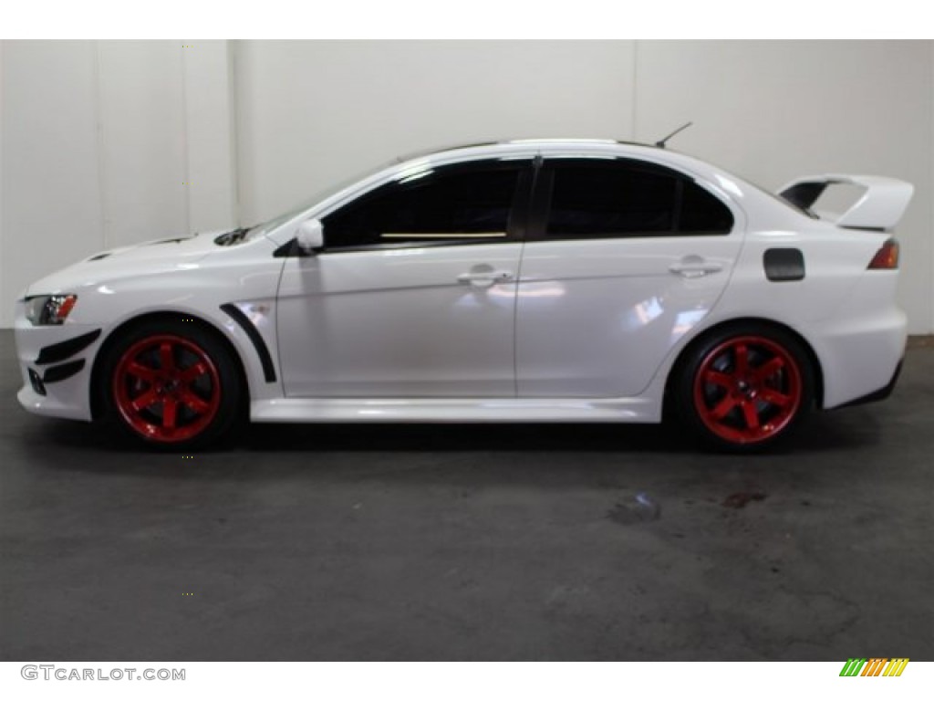 2011 Lancer Evolution GSR - Wicked White / Black photo #5