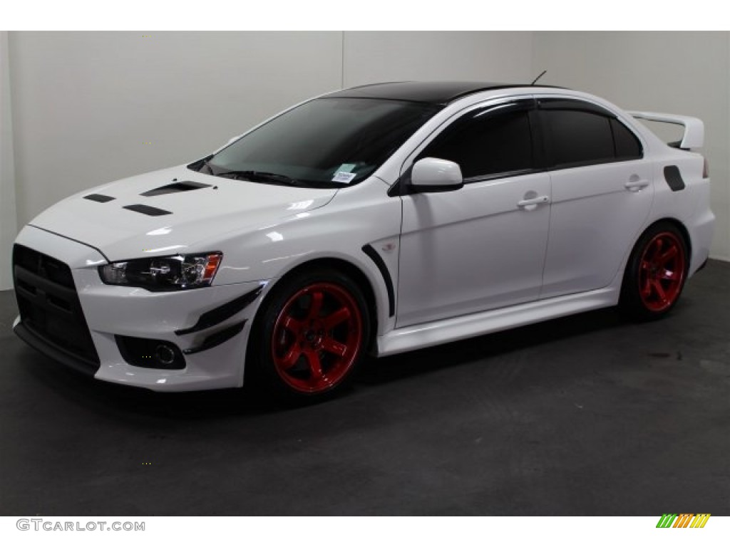 2011 Lancer Evolution GSR - Wicked White / Black photo #6