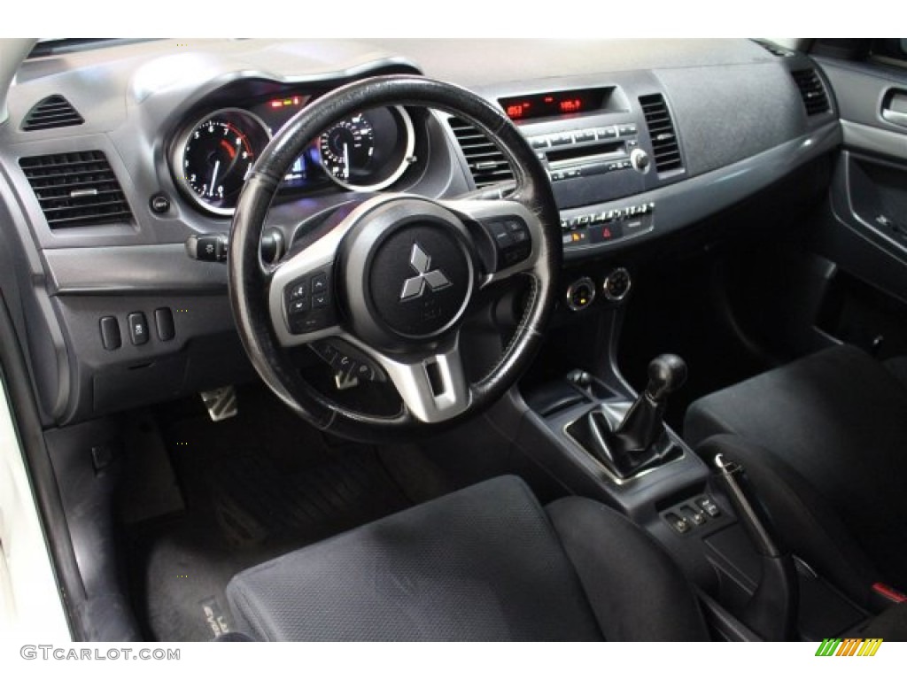 2011 Lancer Evolution GSR - Wicked White / Black photo #9