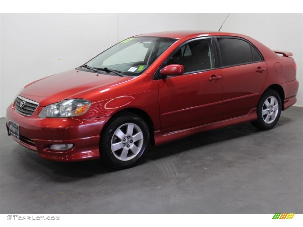 Impulse Red Pearl 2007 Toyota Corolla S Exterior Photo #105947614