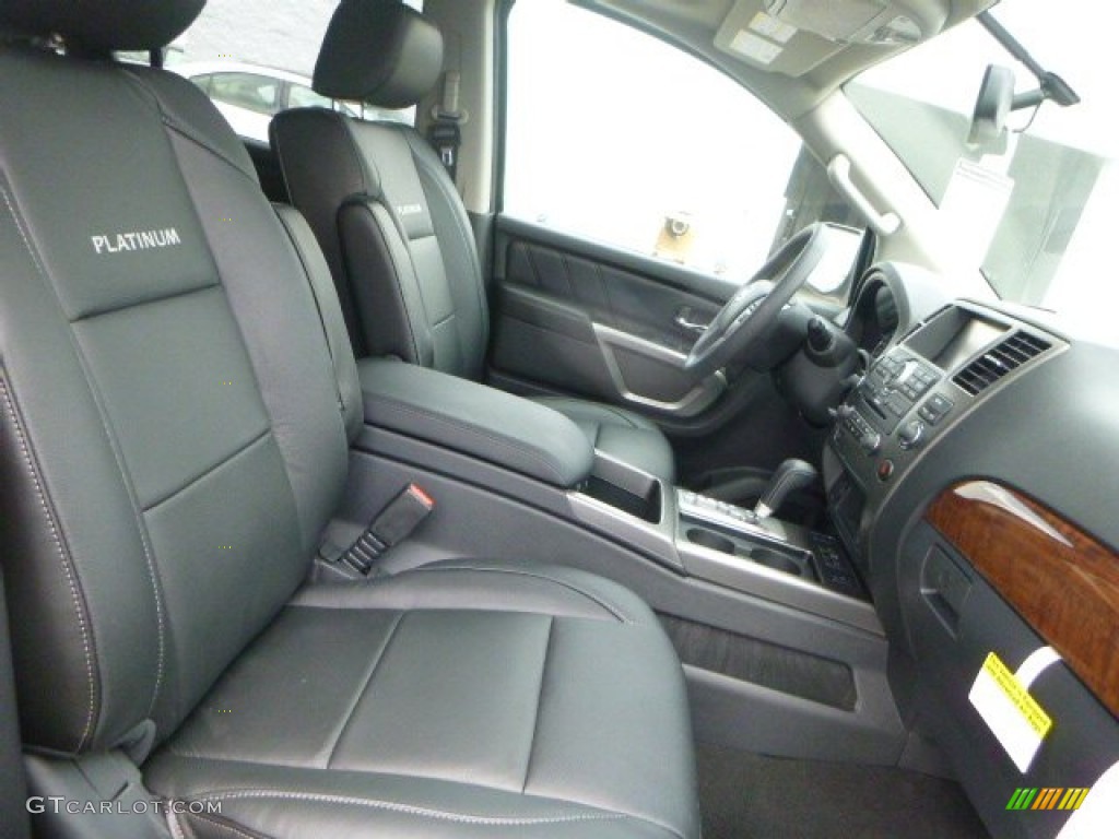 Charcoal Interior 2015 Nissan Armada Platinum 4x4 Photo #105949178