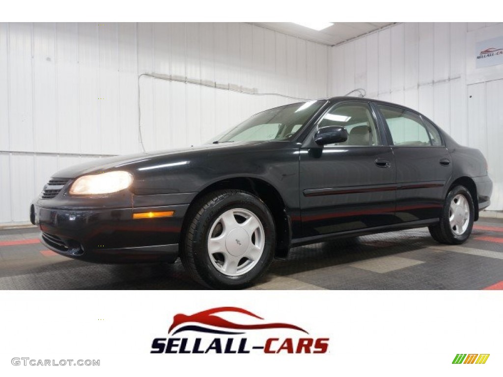 2000 Malibu LS Sedan - Black / Neutral photo #1