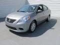 2014 Magnetic Gray Nissan Versa 1.6 S Sedan  photo #4