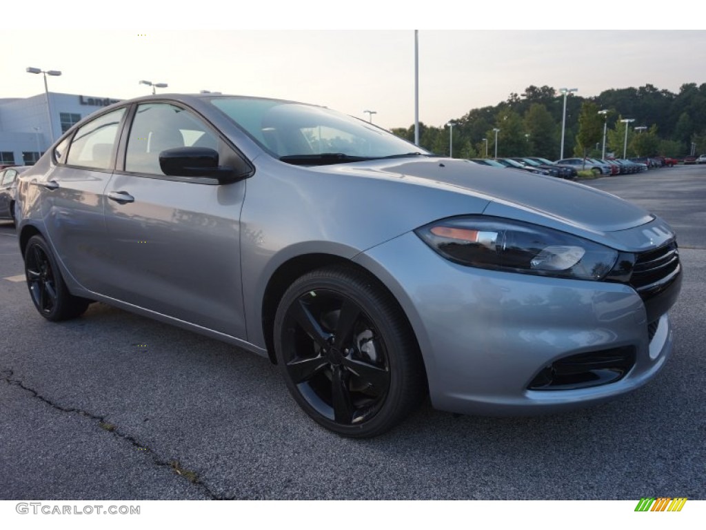 2015 Dart SXT - Billet Silver Metallic / Black/Light Tungsten Accent Stitching photo #5