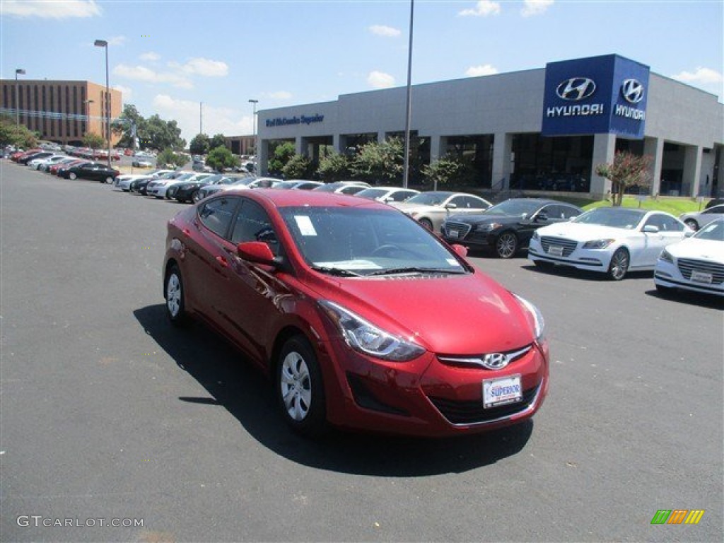 2016 Elantra SE - Red / Gray photo #1