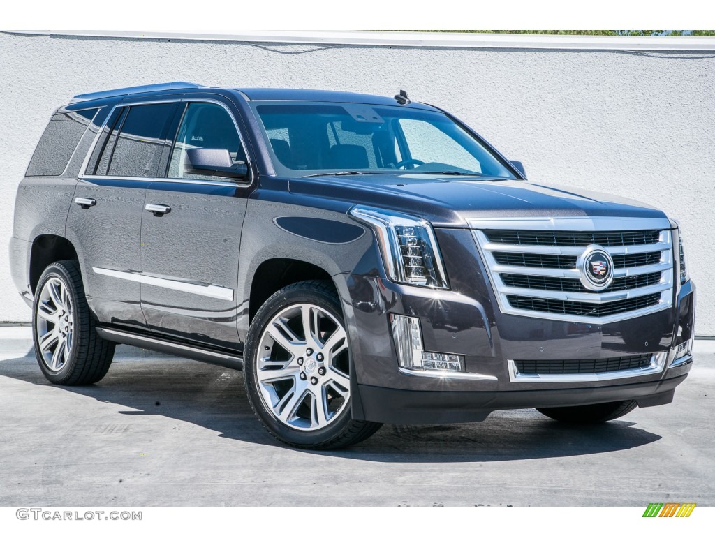 Dark Granite Metallic 2015 Cadillac Escalade Premium 4WD Exterior Photo #105958398