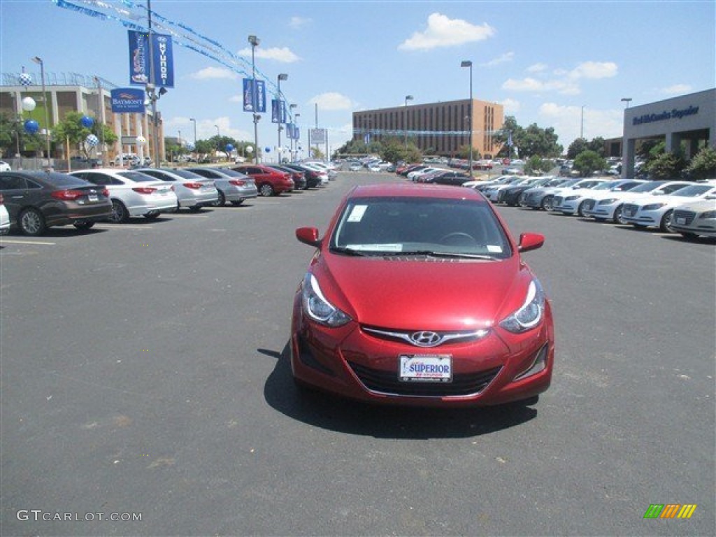 2016 Elantra SE - Red / Gray photo #2