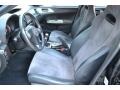 Carbon Black/Graphite Gray Alcantara Front Seat Photo for 2008 Subaru Impreza #105958542