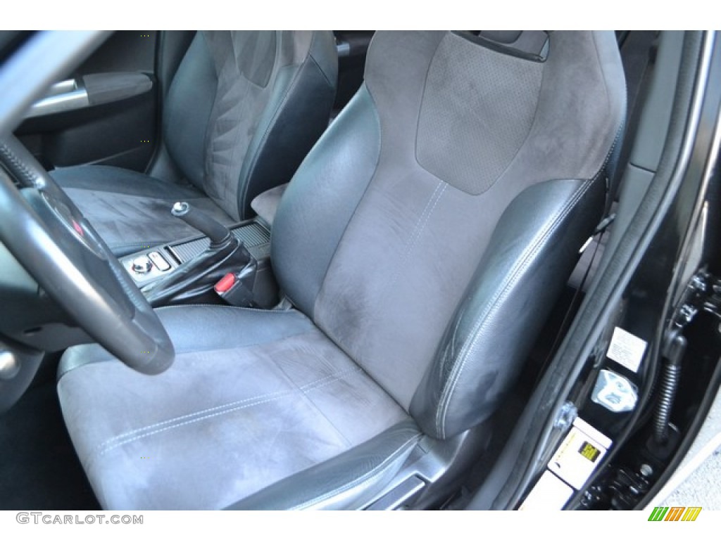 Carbon Black/Graphite Gray Alcantara Interior 2008 Subaru Impreza WRX STi Photo #105958563