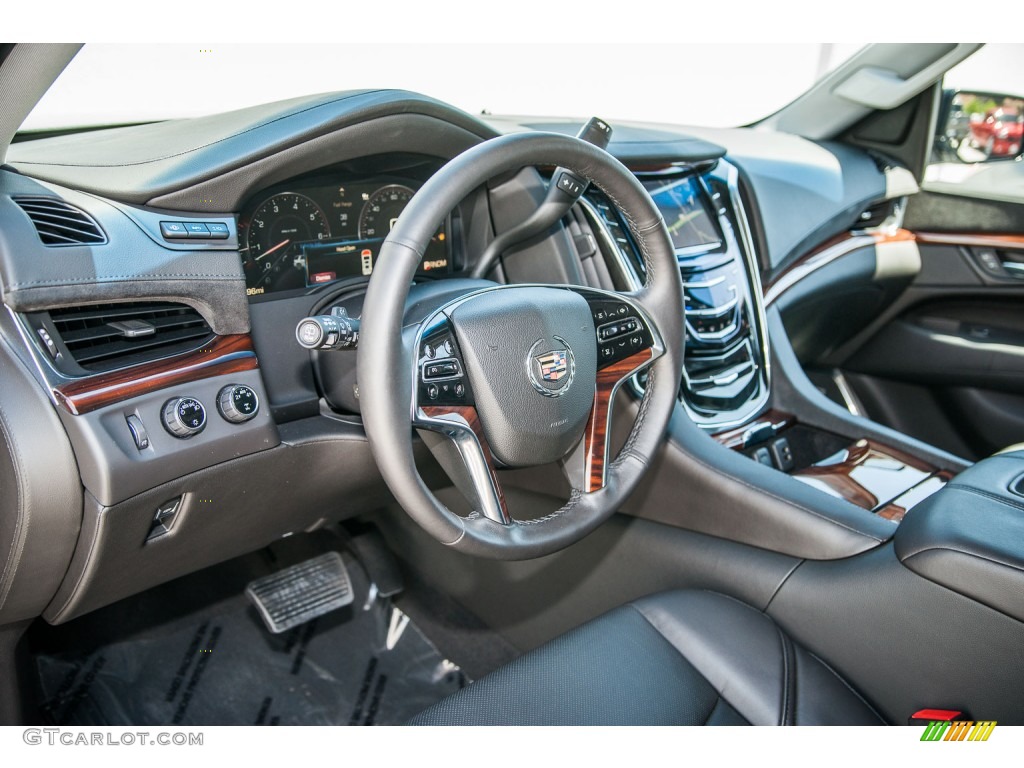Jet Black Interior 2015 Cadillac Escalade Premium 4WD Photo #105958643