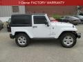 2014 Bright White Jeep Wrangler Sahara 4x4  photo #2