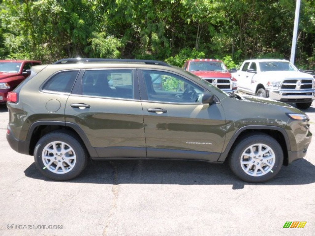 ECO Green Pearl 2016 Jeep Cherokee Sport 4x4 Exterior Photo #105962043