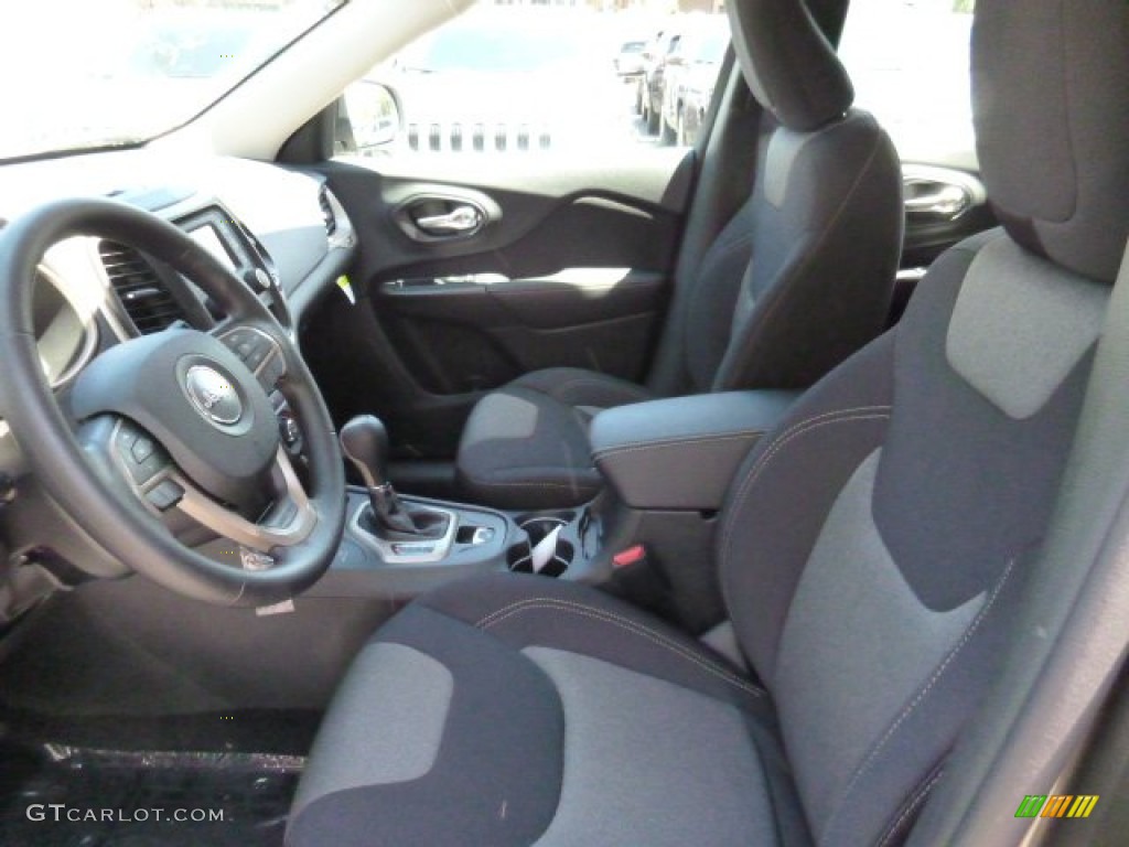 Black Interior 2016 Jeep Cherokee Sport 4x4 Photo #105962310