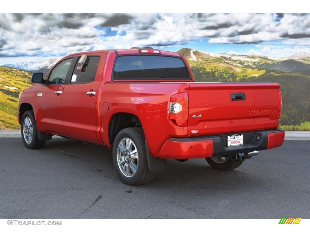 2015 Tundra Platinum CrewMax 4x4 - Barcelona Red Metallic / Black photo #3