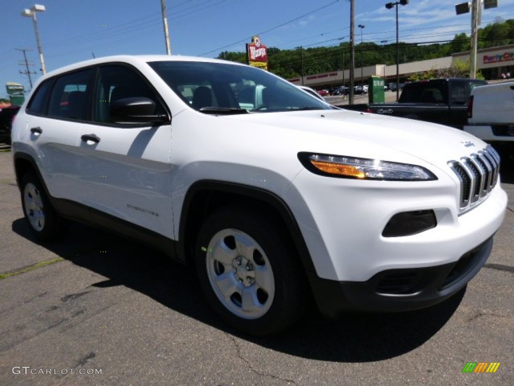 Bright White 2016 Jeep Cherokee Sport Exterior Photo #105962643