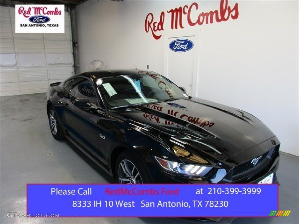 2015 Mustang GT Coupe - Black / Ebony photo #1