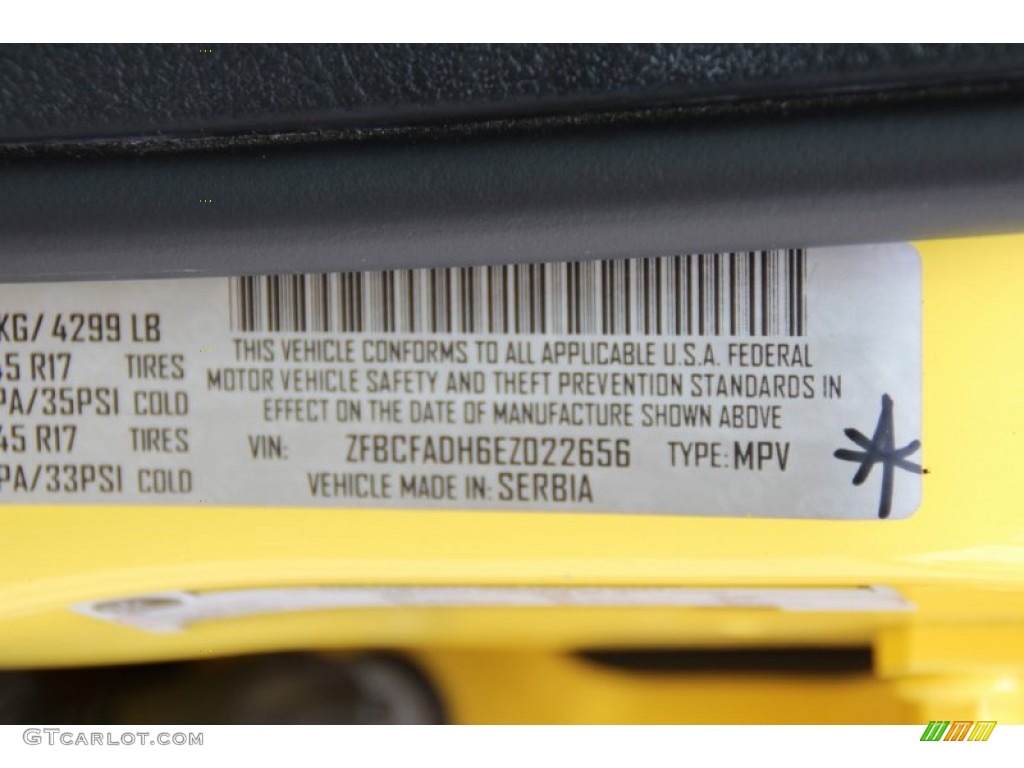 2014 500L Trekking - Giallo (Yellow) / Black/Marrone (Black/Brown) photo #24