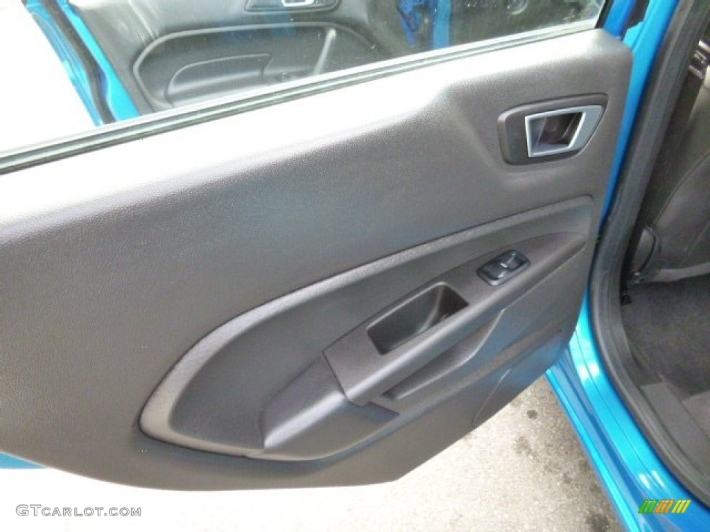 2015 Fiesta Titanium Sedan - Blue Candy Metallic / Charcoal Black photo #17