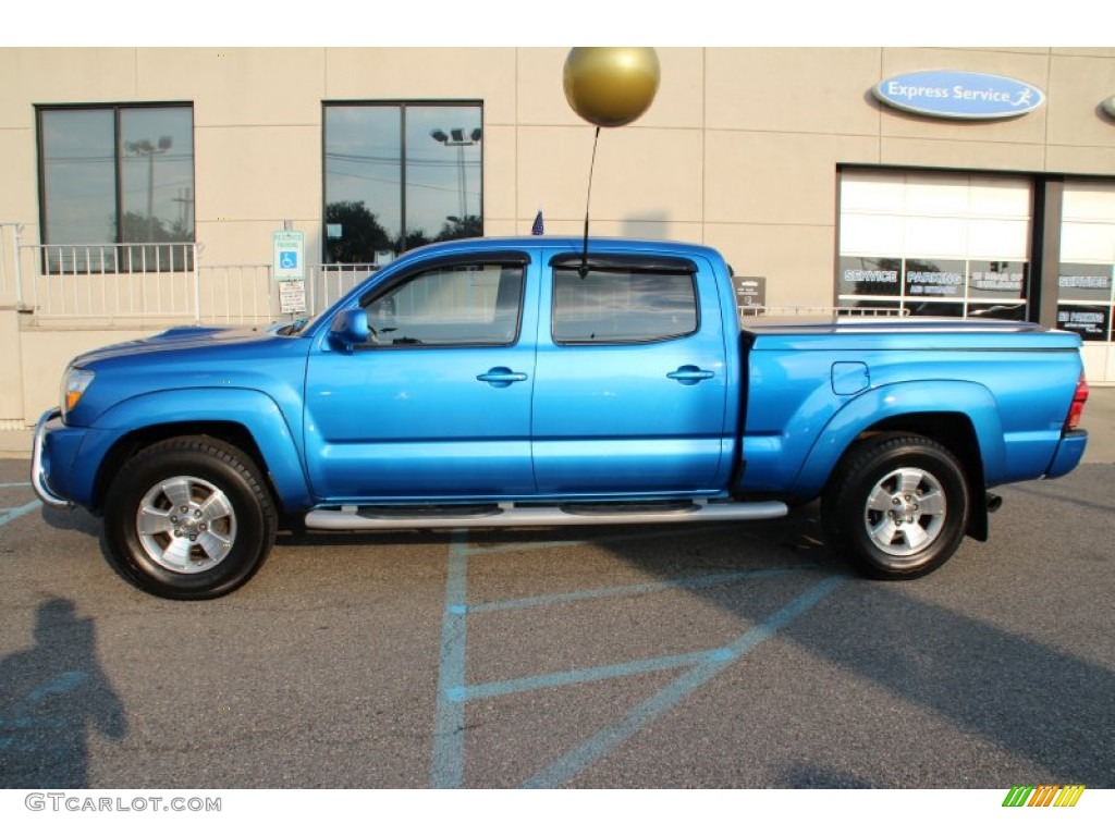 2006 Tacoma V6 Double Cab 4x4 - Speedway Blue / Graphite Gray photo #3